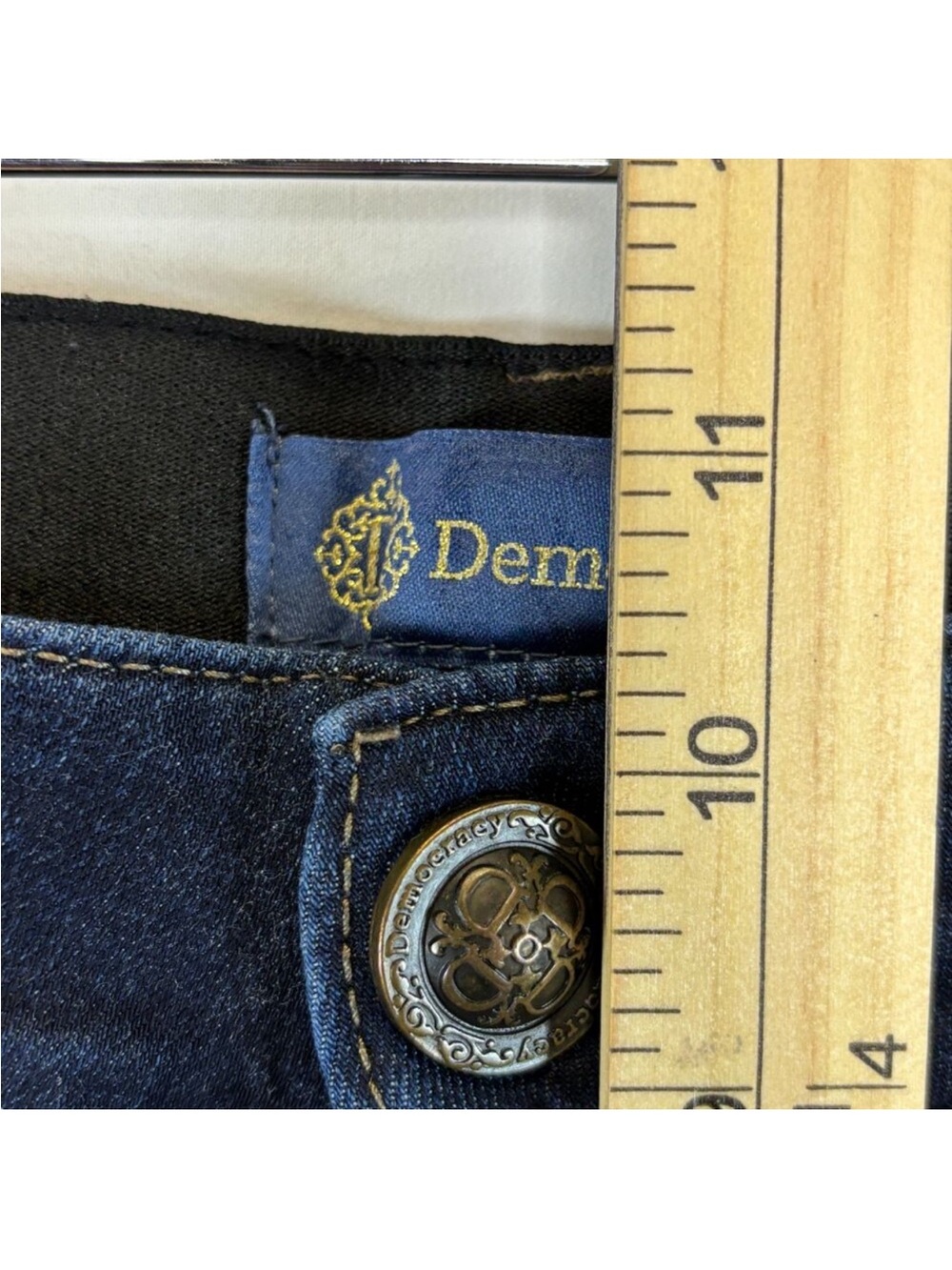 Womens Democracy Ab Solution Jeans Dark Wash Straight Leg  Size 8